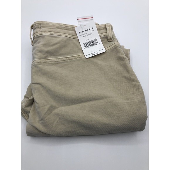 NEW Free People‎ We the Free Fine Line Straight Cropped Pants Velvet Moon Rising - Picture 1 of 8